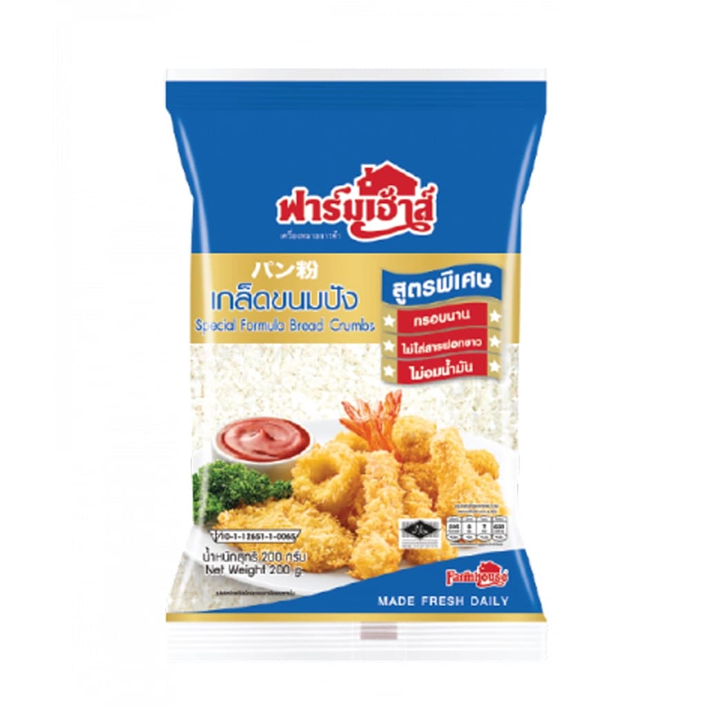 ฟาร์มเฮ้าส์ เกล็ดขนมปัง 200G.