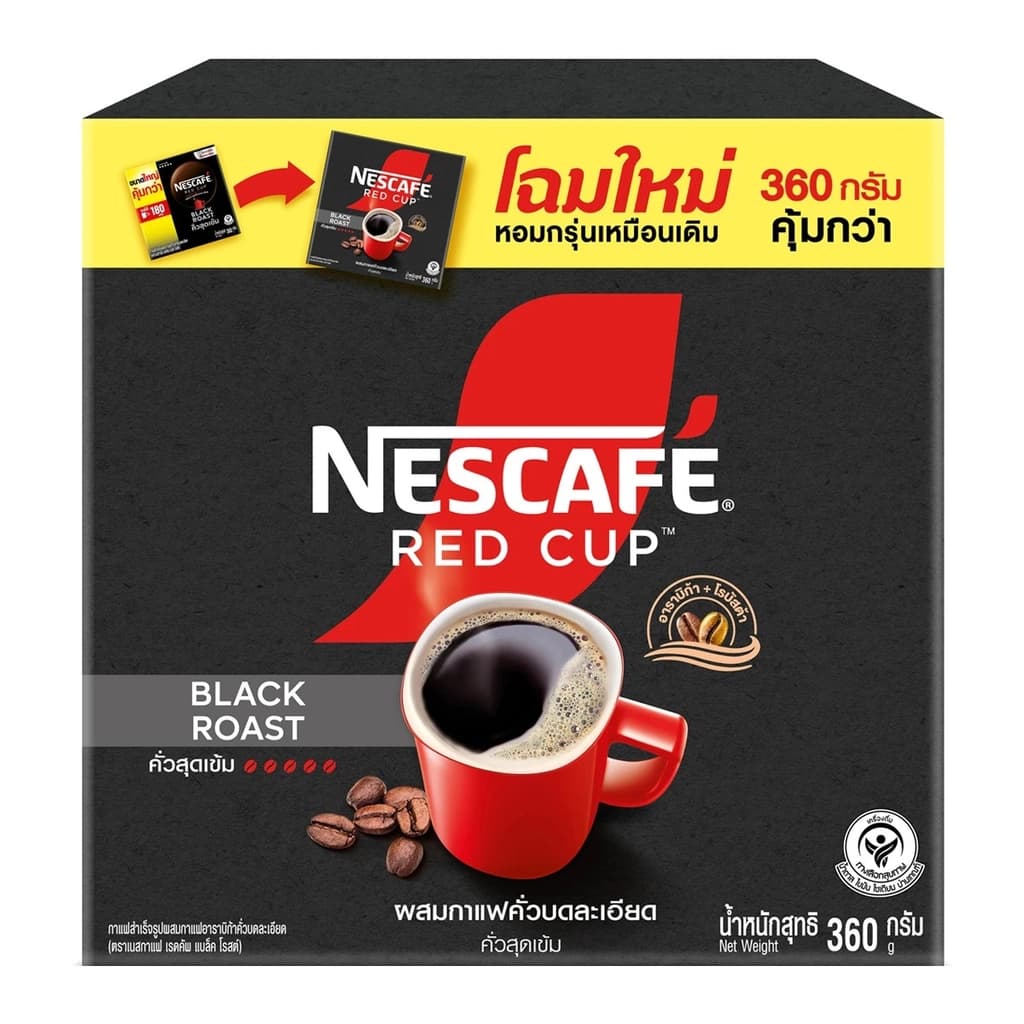 เนสกาแฟเรดคัพ แบล็คโรส์ต 360 กรัม