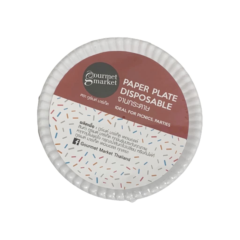 Gourmet Market  Paper Plate 7"X25P