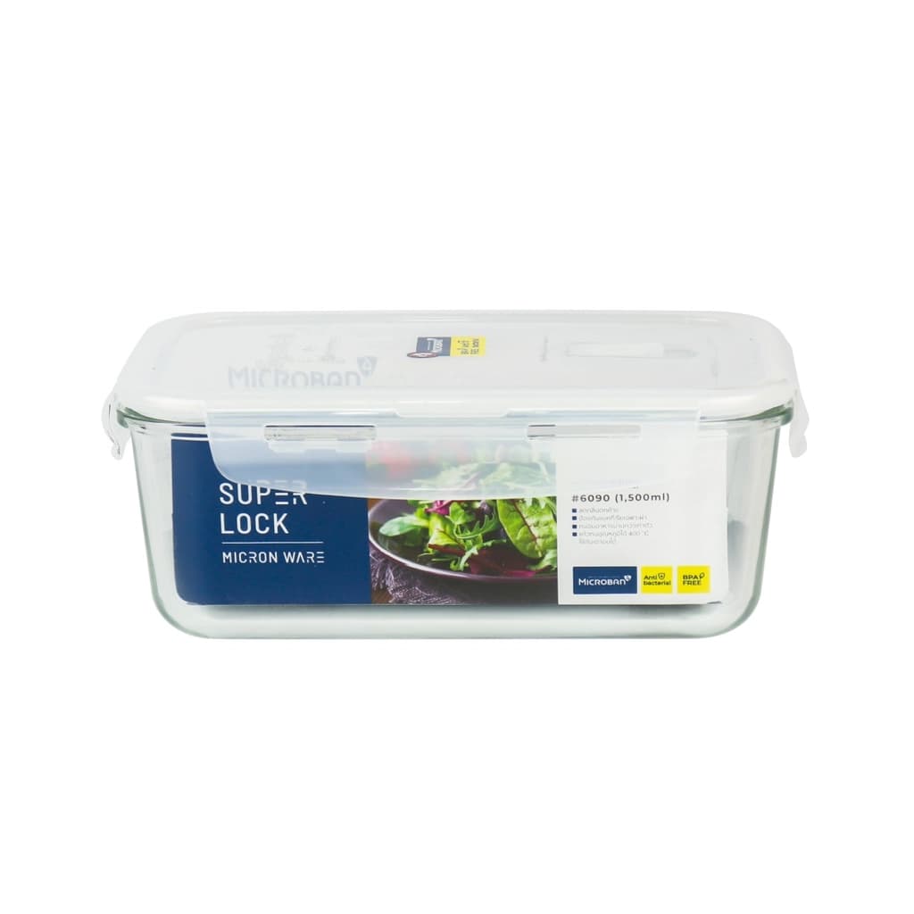 Gourmet Market กล่องอาหาร SUPER LOCK GLASS 1200มล.