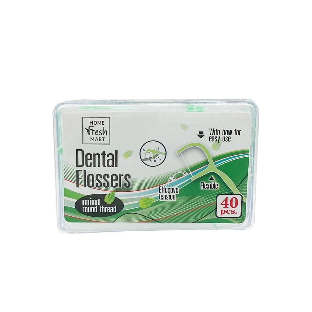 Home Fresh Mart Dental Floss Picks Mint Pack 40