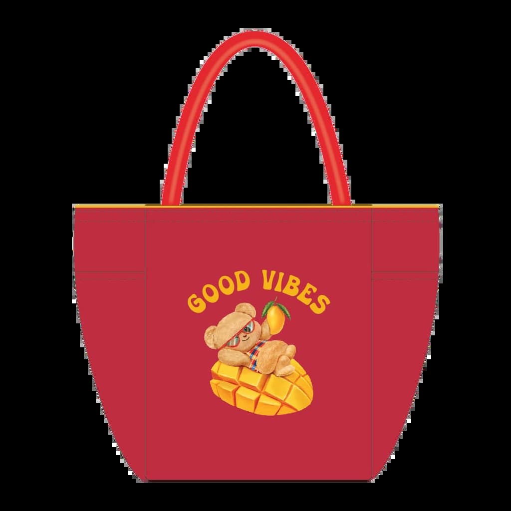 GM.กระเป๋าหมีเนย MANGO LOVER สีแดงเข้ม