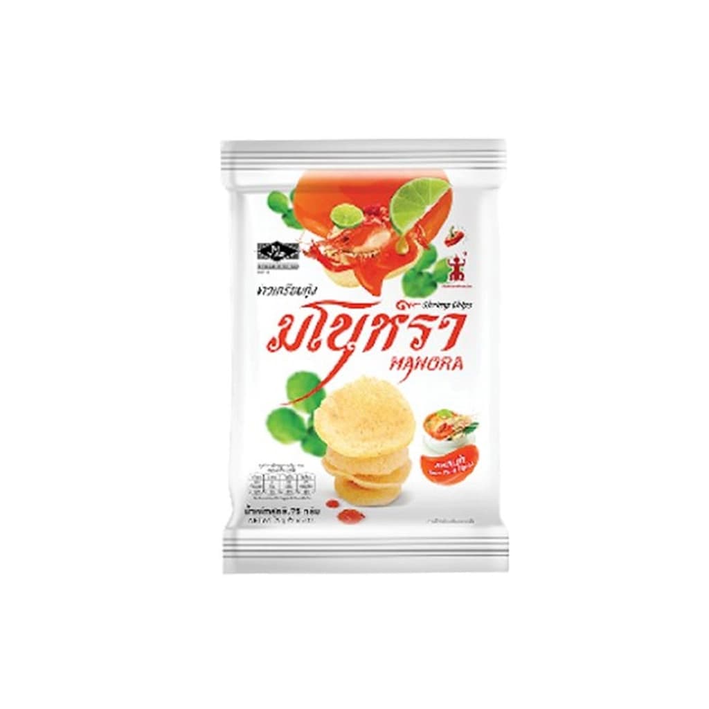 Manora Shrimp Chips Tom Yum Flavor 75G