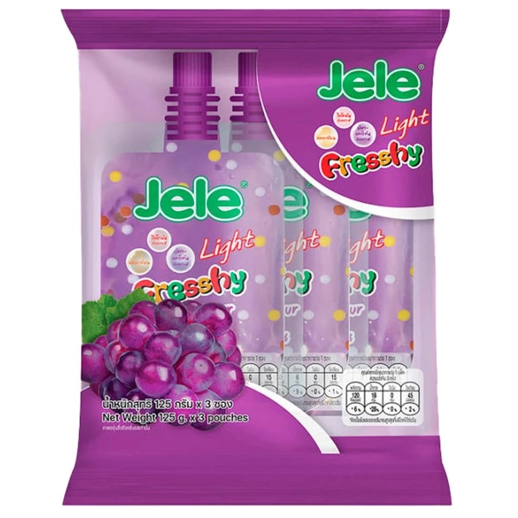 Jele Light Fresshy Grape Flavor 3*125ML