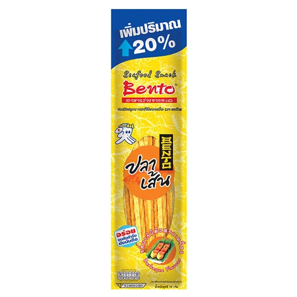 เบนโตะ ปลาเส้นปรุงรสบาร์บีคิว 10G.