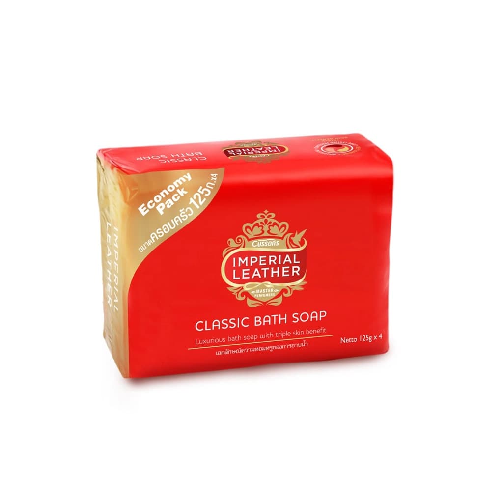 Imperial Soap Leather Classic 125ML.Pack 4