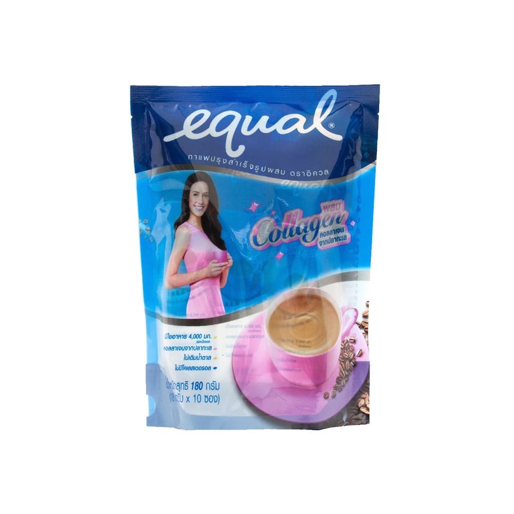 Equal Coffee Collagen Powder 180G. 10 sachets