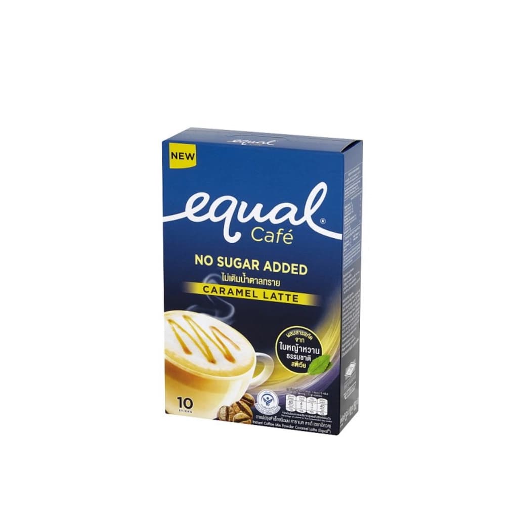 Equal Instant Coffee Mix Powder Caramel Latte 150G. Pack 10