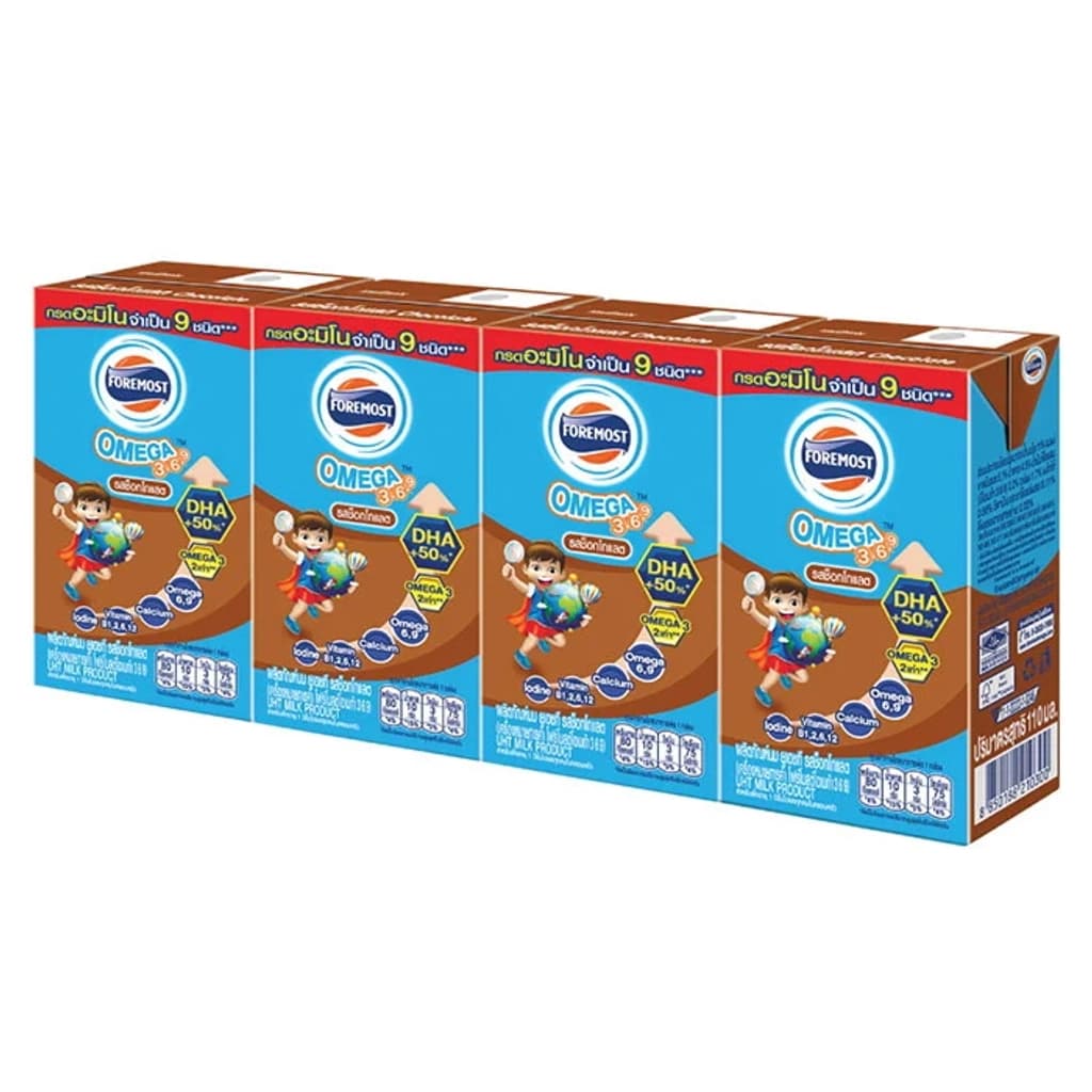 โฟร์โมสต์ นมUHTโอเมก้ารสช็อกโกแลต4X110ML