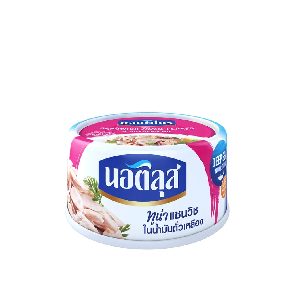 Nautilus Sandwich Tuna Flakes in Soybean Oil 170G.