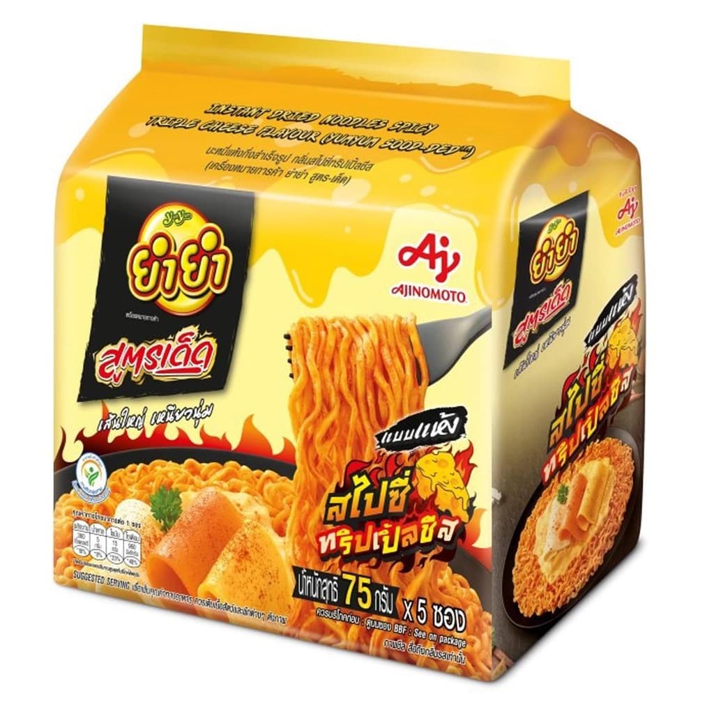 ยำยำสูตรเด็ด สไปซี่ทริปเปิ้ลชีส 375ก พ5