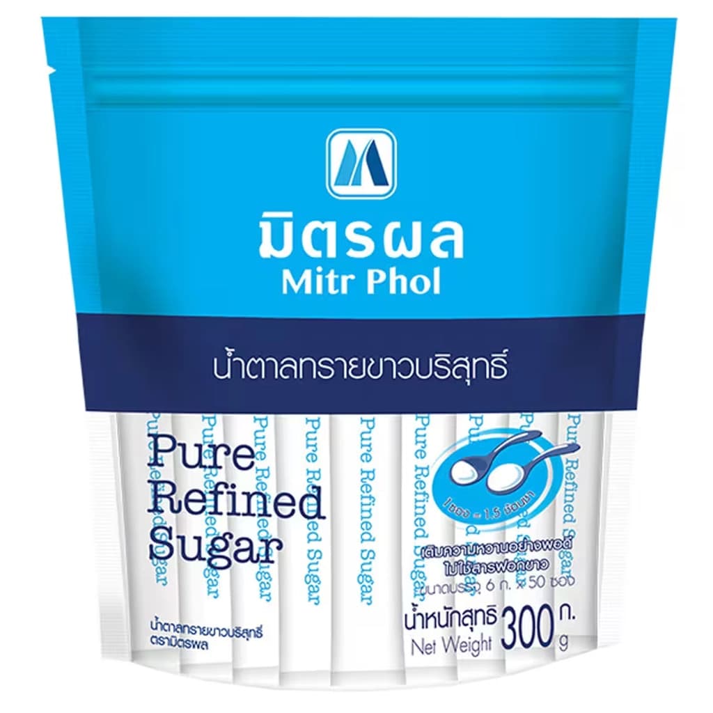 มิตรผล น้ำตาลทรายบริสุทธิ์ซองยาว 300G.