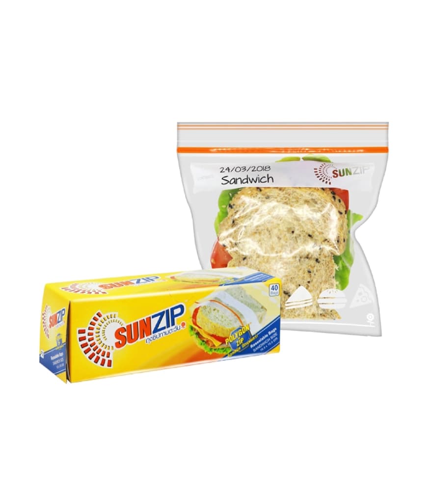 Sunzip Sandwich Resealabl 40PCS.
