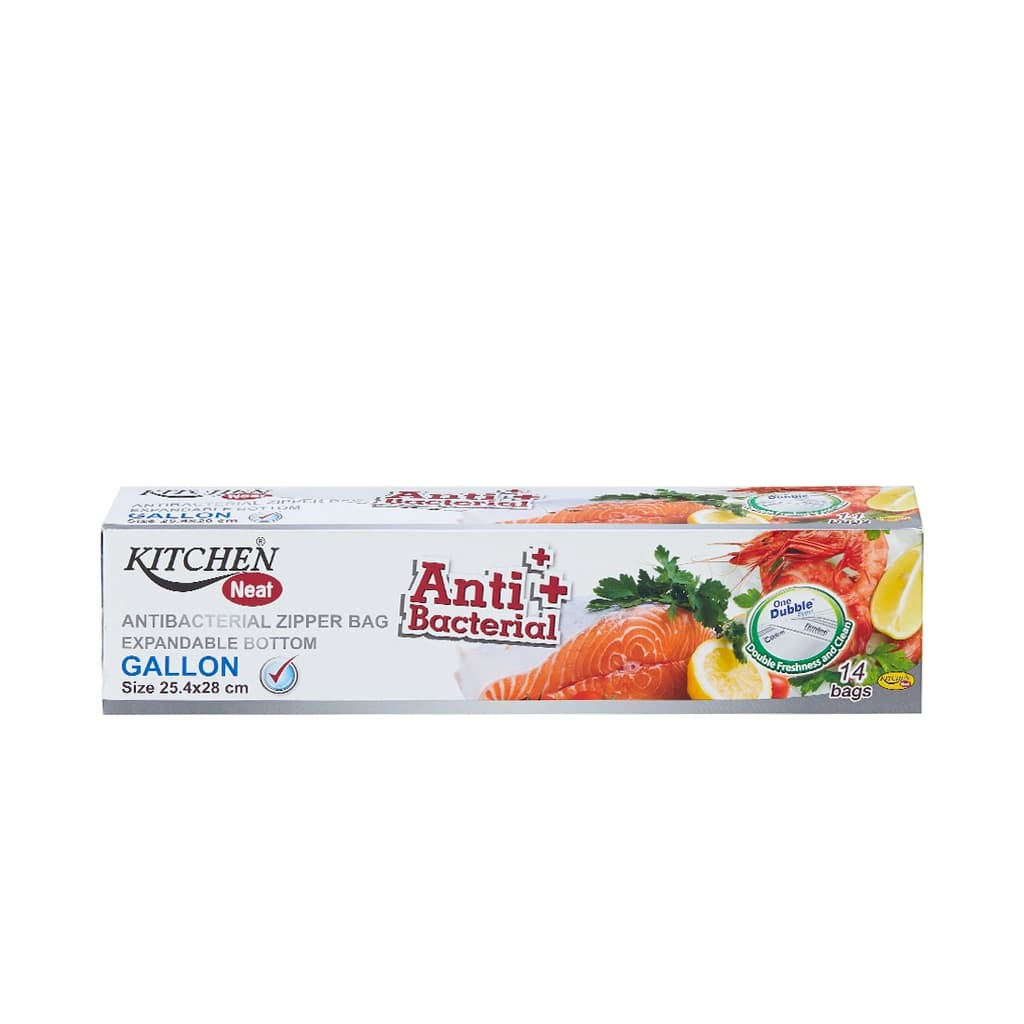 Kitchen Neat Antibacterial Zip Bag 184.85G.