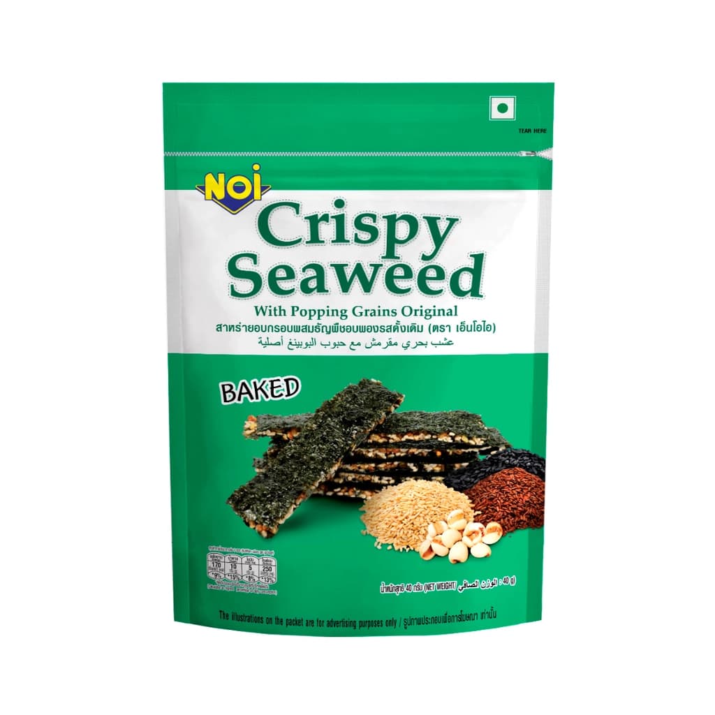 NOI Crispy Seaweed with Popping Grains Original 40G.