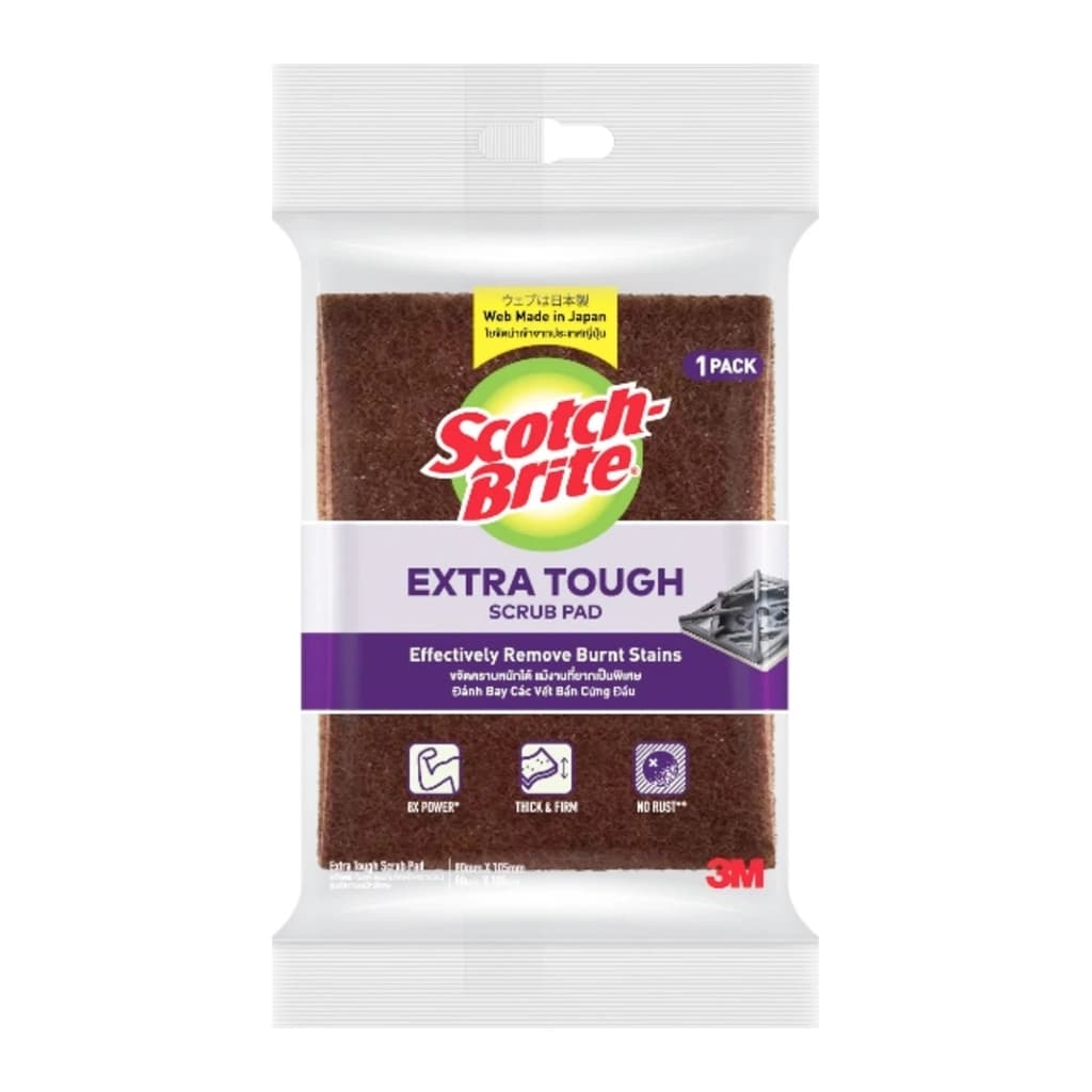 สก๊อตช์-ไบรต์  แผ่นใยขัดขจัดคราบไหม้