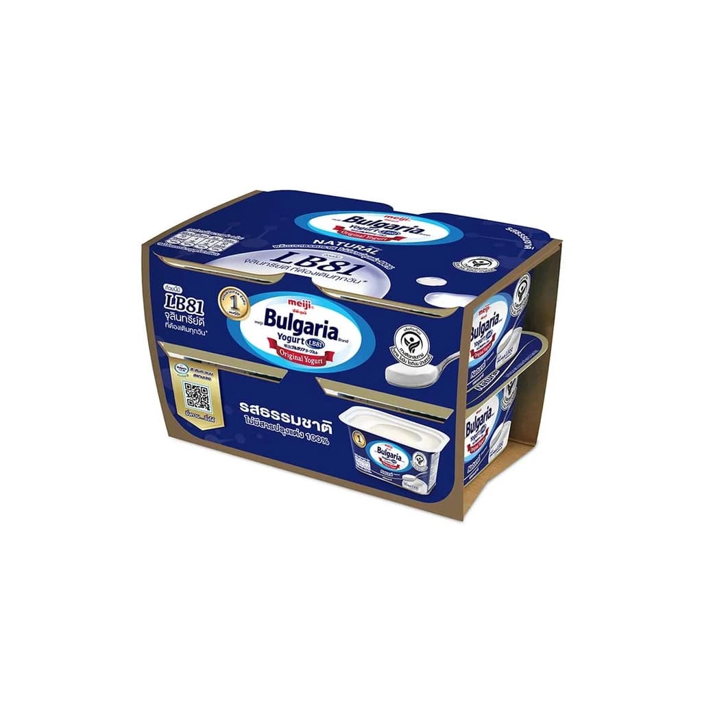 เมจิ โยเกิร์ตรสธรรมชาติ 110ก. แพ็ค 4