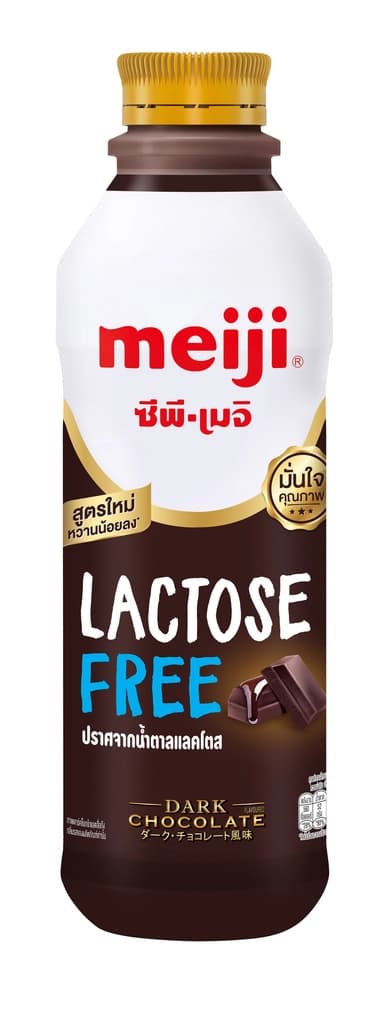 เมจิ นมพาสเจอร์ไรซ์ปราศจากน้ำตาลแลคโตส รสดาร์กช็อกโกแลต 830มล.