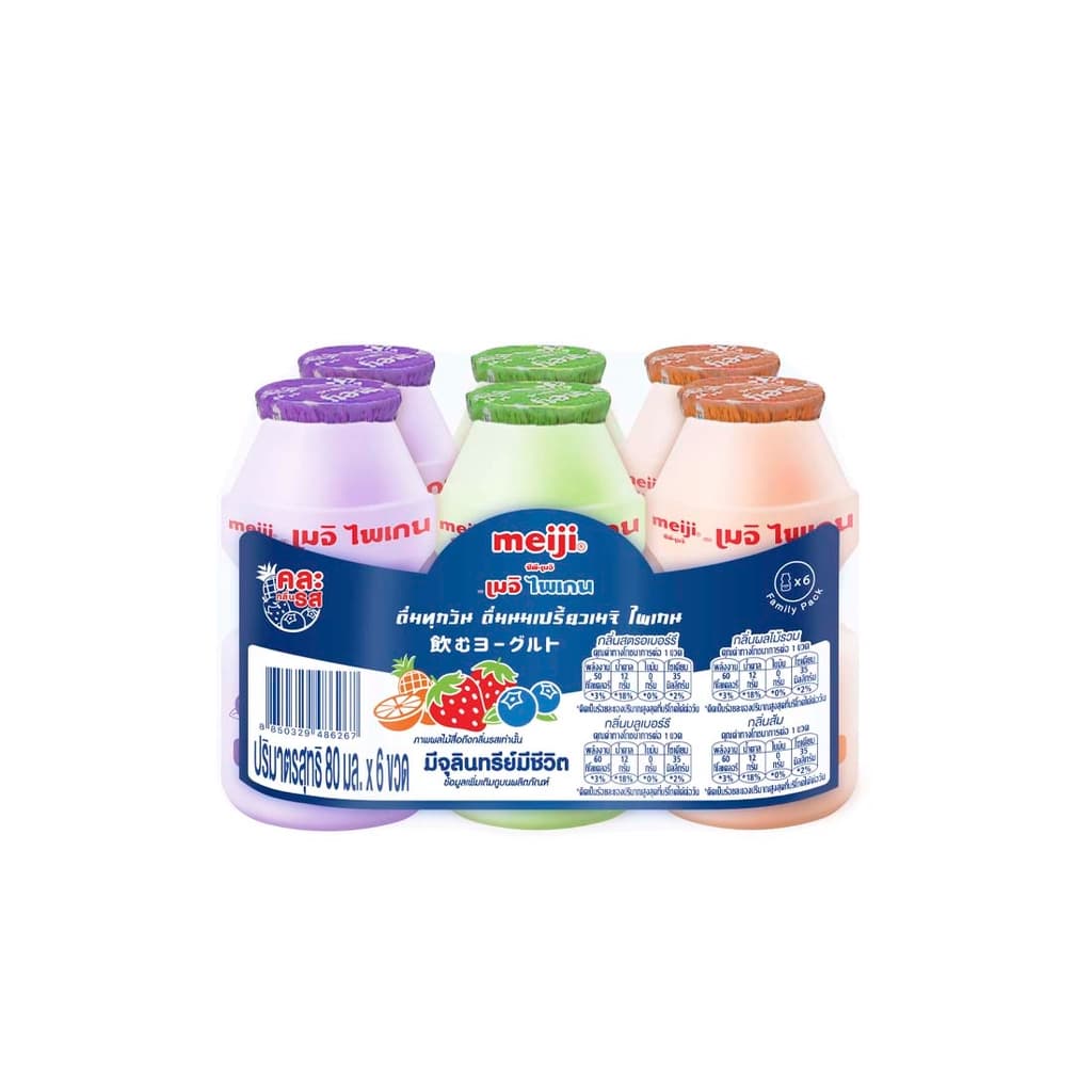 MEIJI DRINKING YOGHURT ASSORTED 80G PACK6 (PAIGEN BRAND)