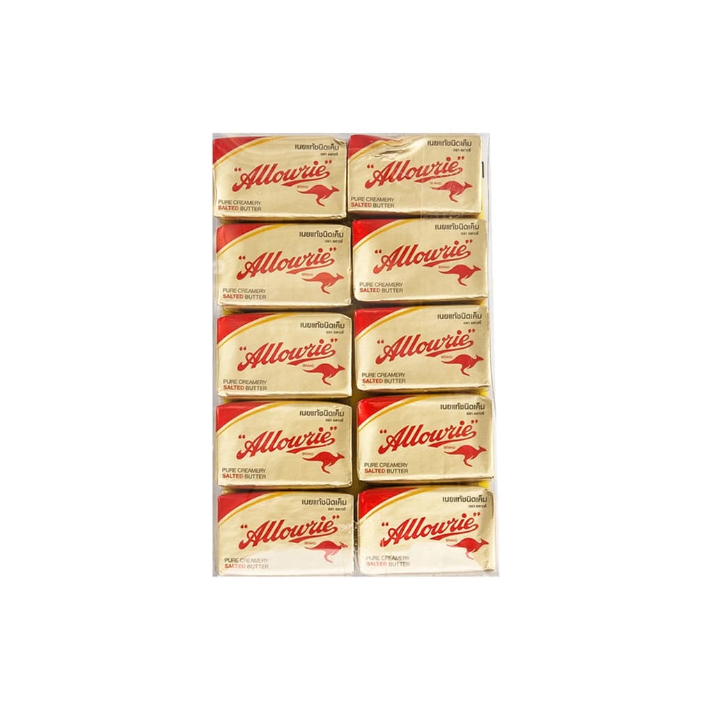 Allowrie Salted Butter 10G. Pack 10