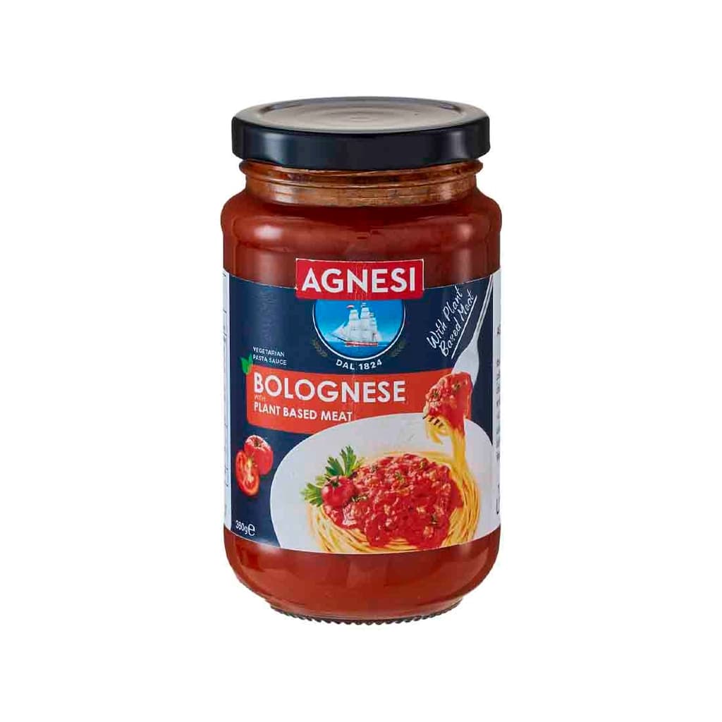 แอคเนซี ซอสพาสต้าโบโลเนส+เนื้อจากพืช360ก