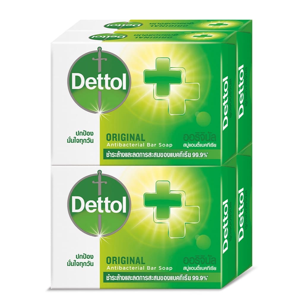 เดทตอล สบู่ก้อนสูตรออริจินัล 100ก. แพ็ค 4