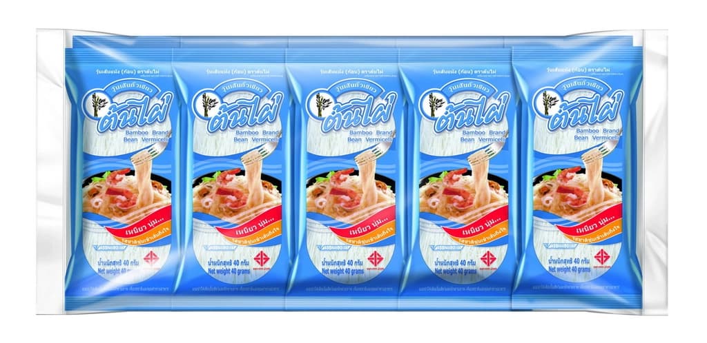 Bamboo Brand Bean Vermicelli 40g. (pack10)
