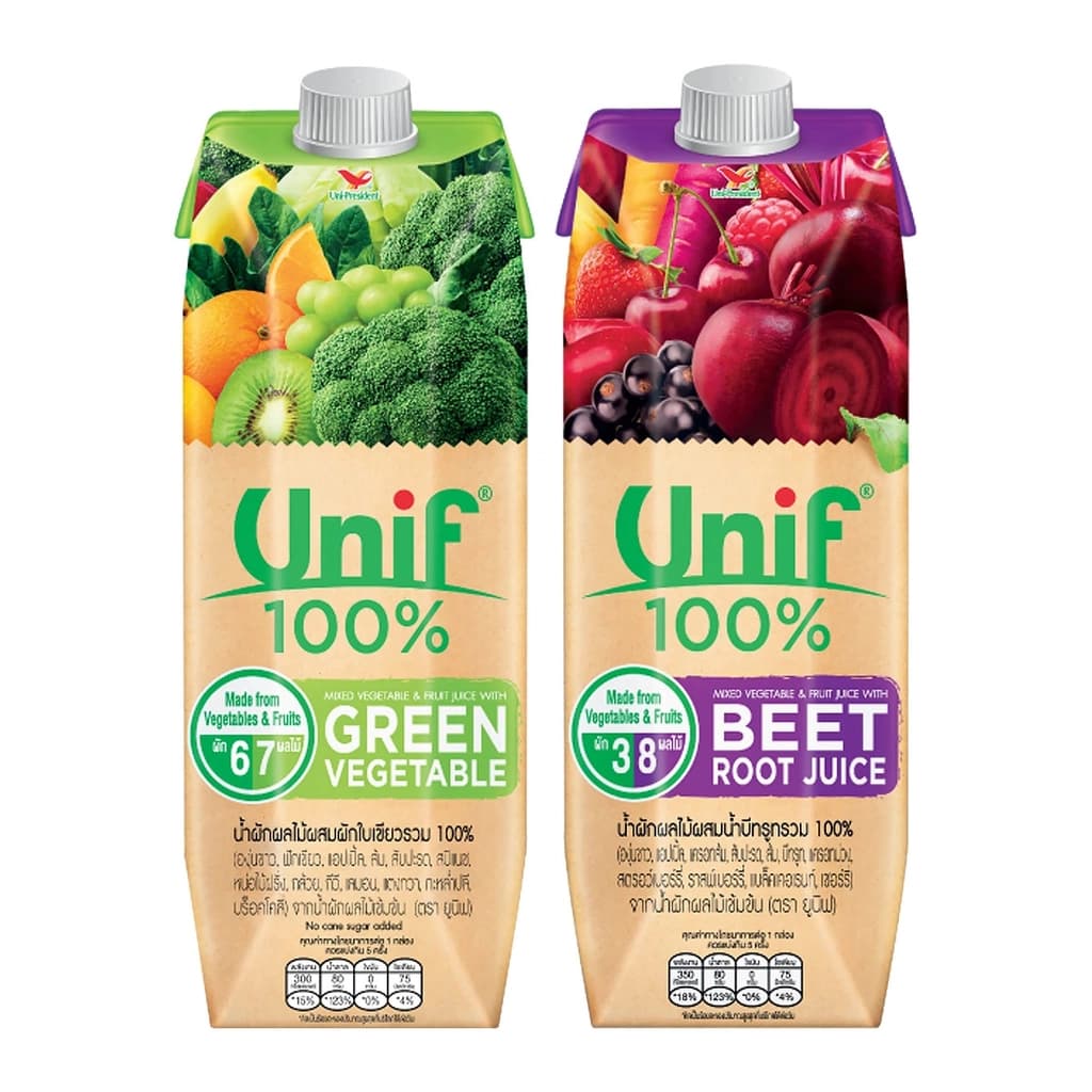 ยูนิฟ น้ำผักผลไม้รวม100% 2X1000ML.