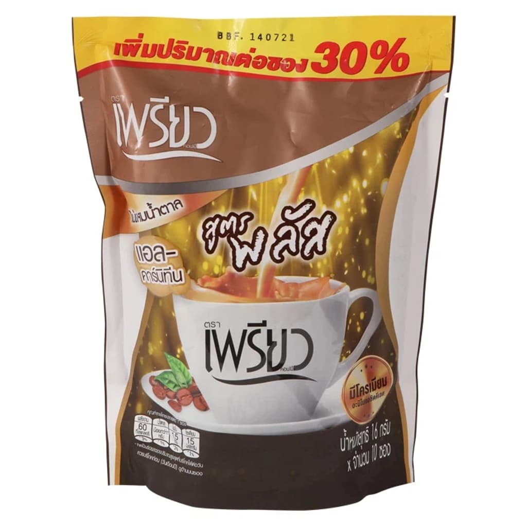 เพรียวคอฟฟี่ กาแฟปรุงสำเร็จเพรียว 120ก. แพ็ค 10