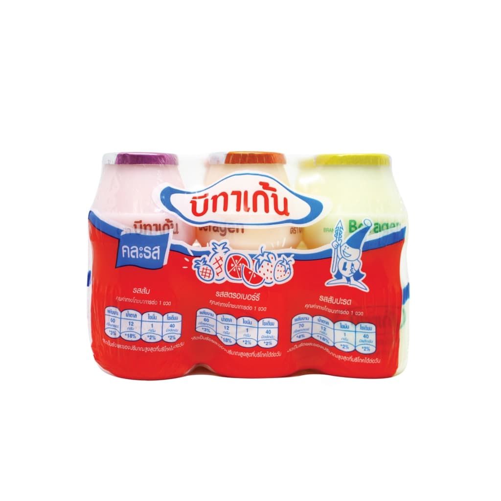 บีทาเก้น นมเปรี้ยวคละรส 85มล. แพ็ค 6