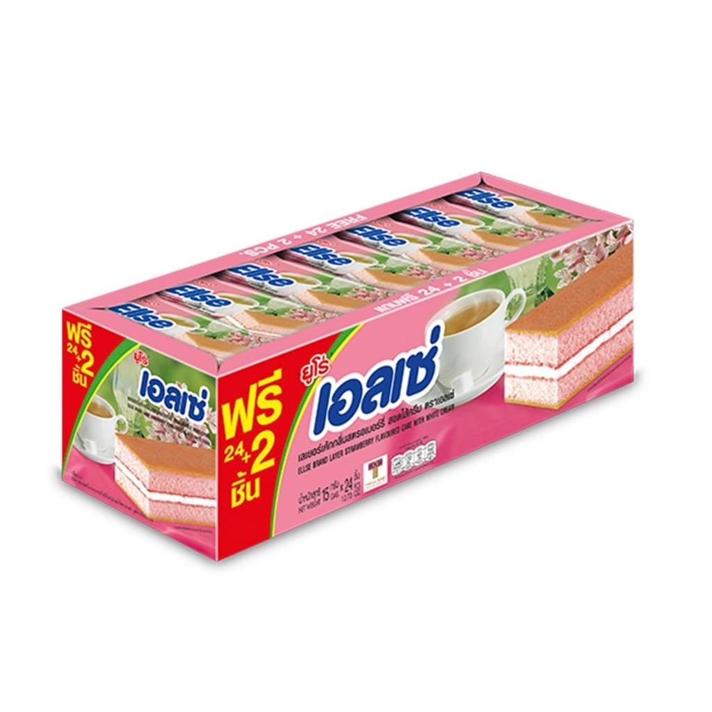 เอลเซ่ เลเยอร์เค้กสตอเบอร์รี่ไส้ครีม360G
