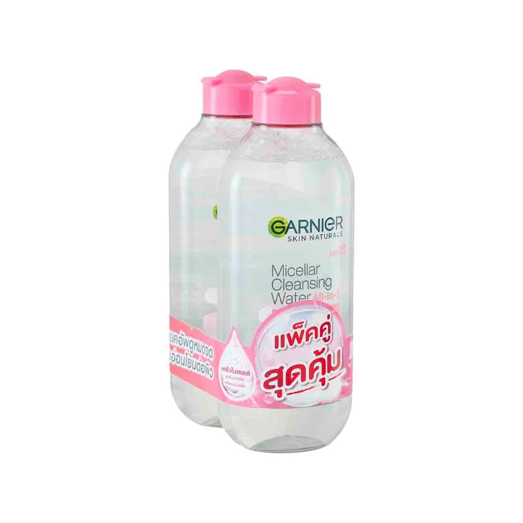 GANIER SKIN NATURALS MICELLAR CLEANSING WATER ALL-IN-1 400ML TWIN PACK
