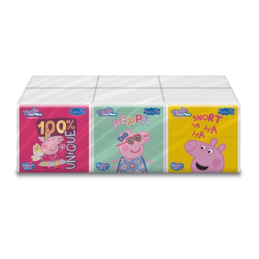 Nuda Toilet Tissue Pop-Up Peppapig 86sheets Pack 6