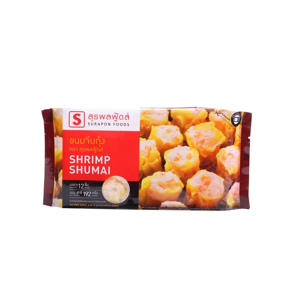 สุรพลฟู้ดส์ ขนมจีบกุ้ง 12ชิ้น 192ก.