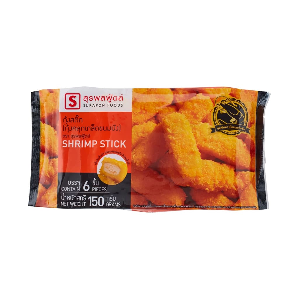 สุรพลฟู้ดส์ กุ้งคลุกเกล็ดขนมปัง 150ก.