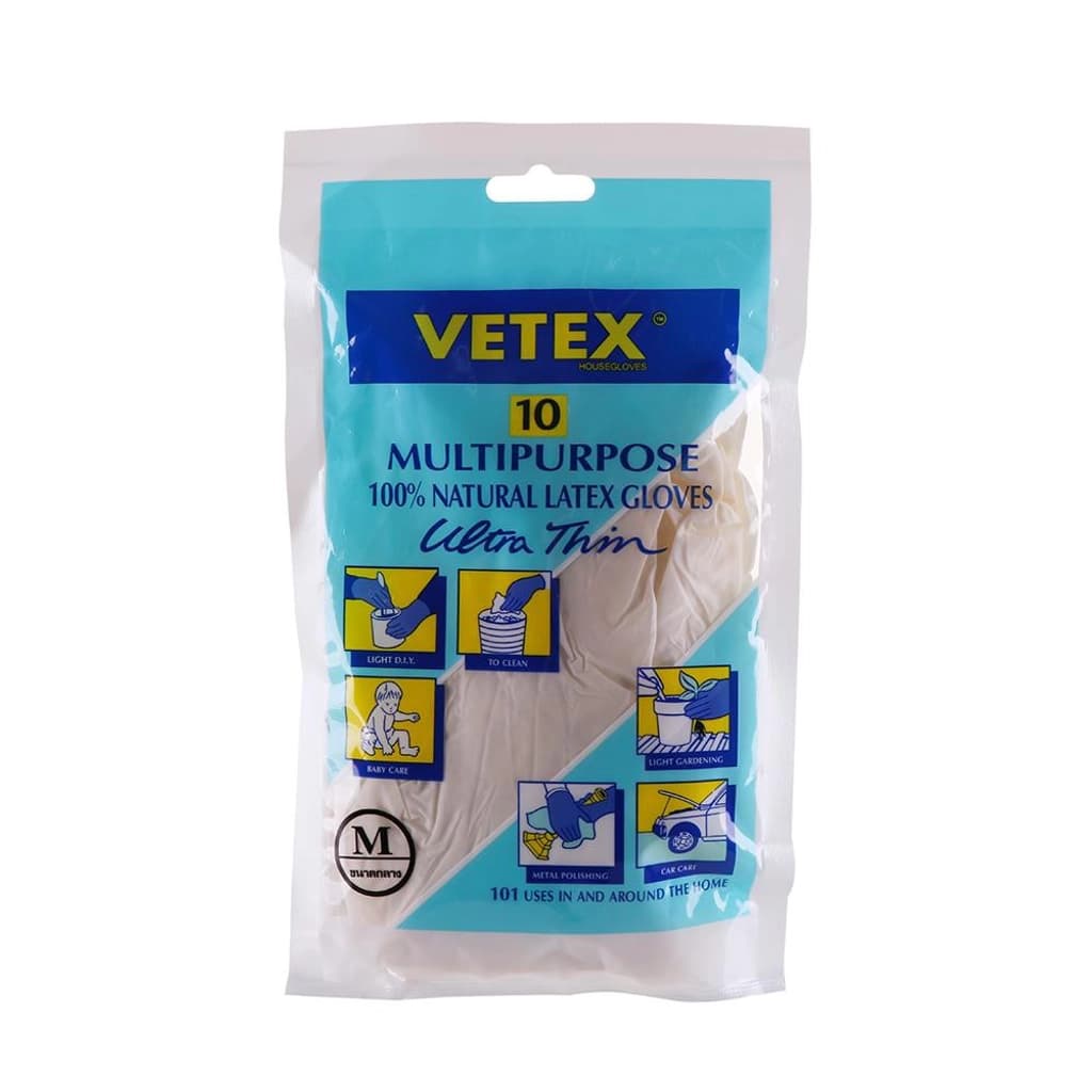 Vetex Multipurpose 100% Natural Latex Gloves
