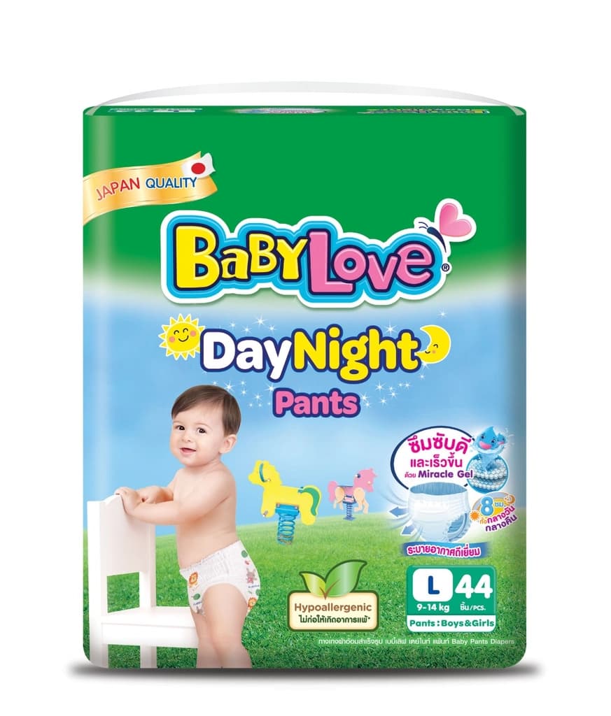 BabyLove DayNight Pants Size L 44PCS.