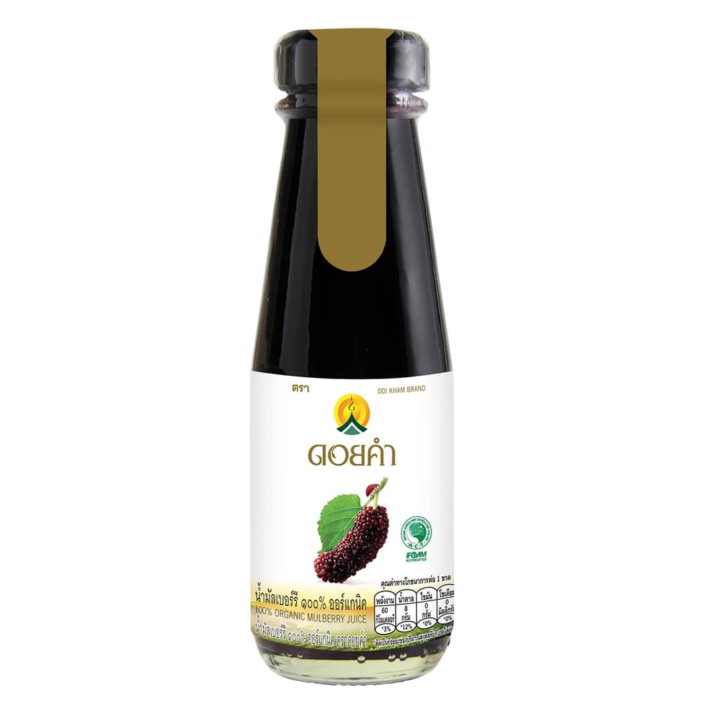 ดอยคำ น้ำมัลเบอร์รี่ออร์แกนิค100% 100ML.