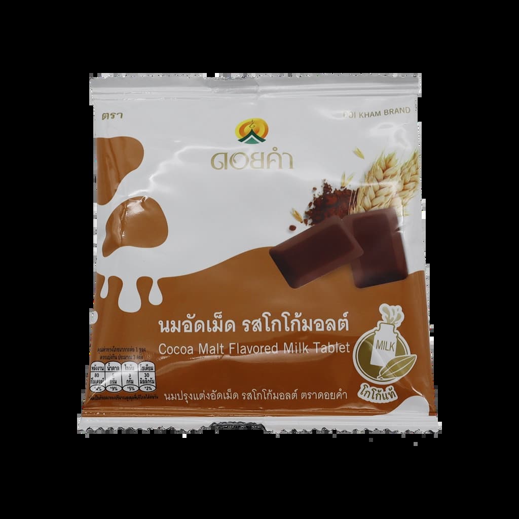 Doi Kham Cocoa Malt Milk Tablet 20G.