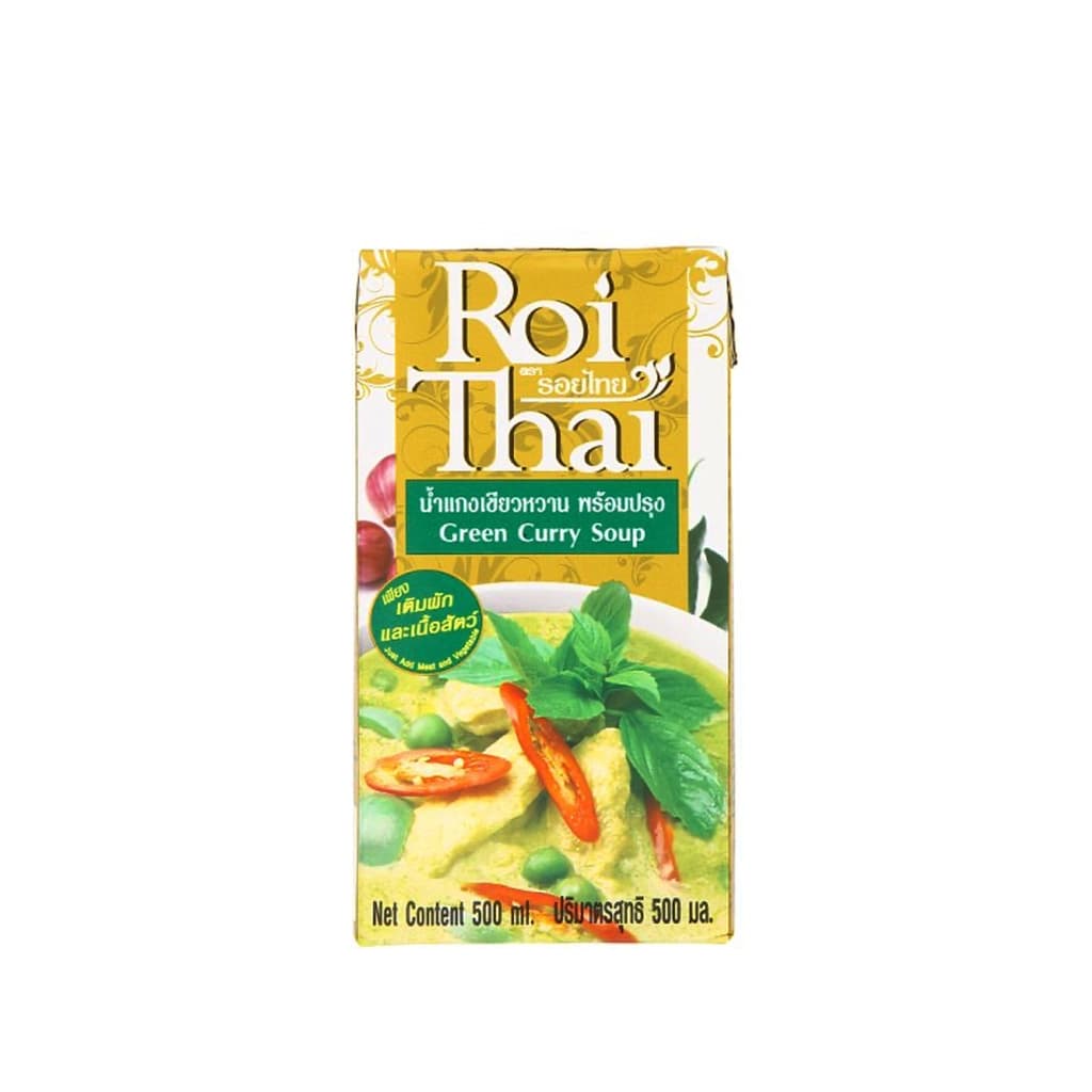 รอยไทย น้ำแกงเขียวหวานพร้อมปรุง 500มล.