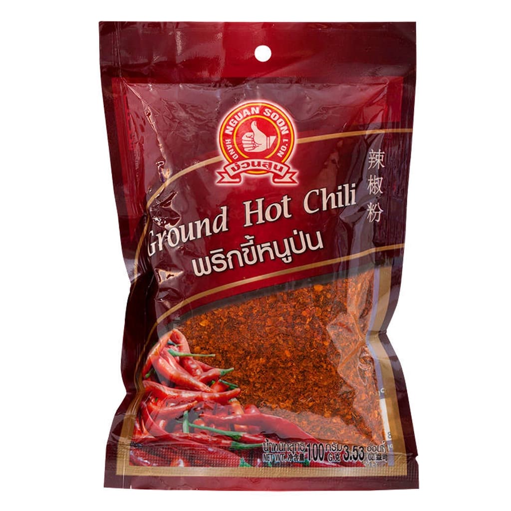 ตรามือ พริกข้ีหนูป่น 100G.