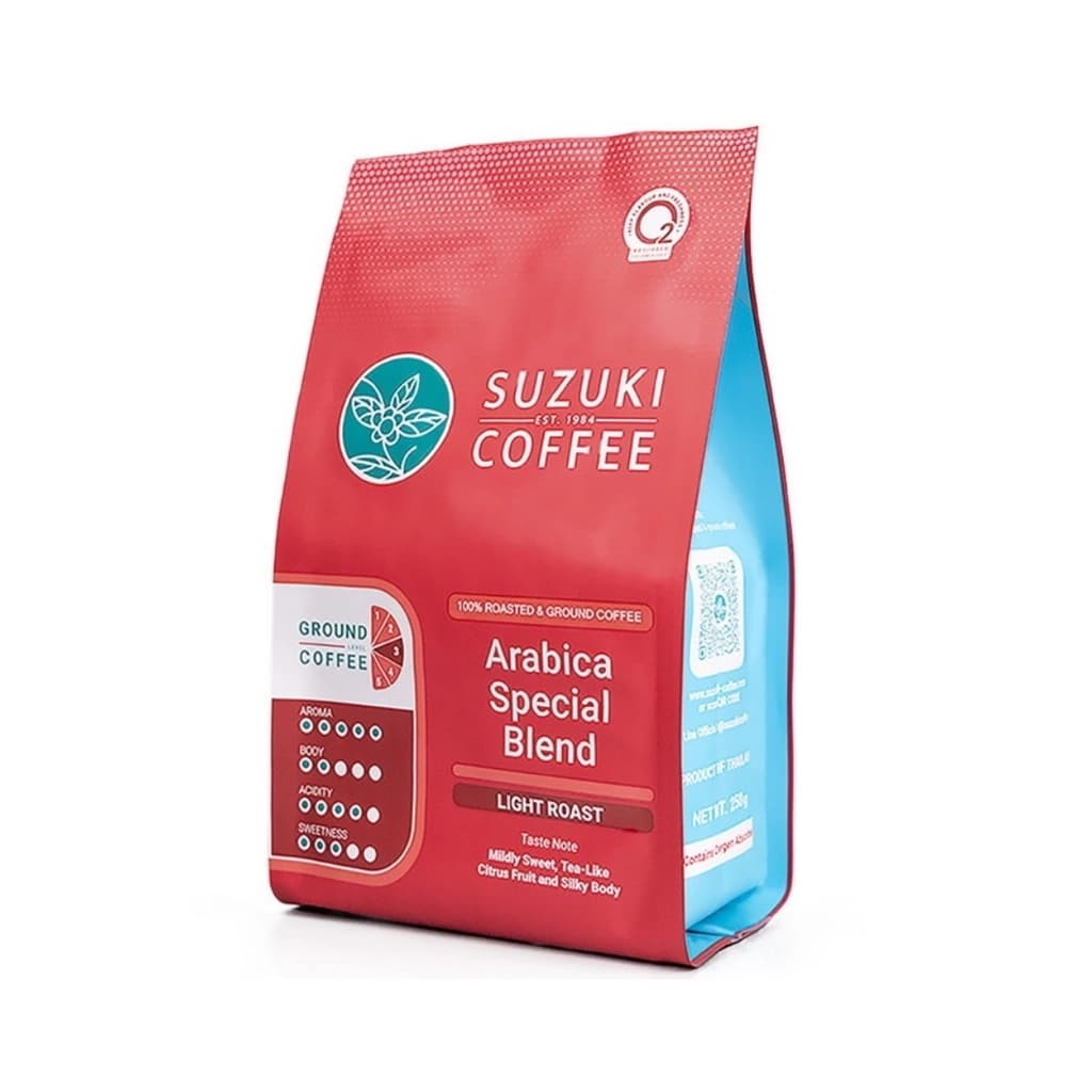 ซูซูกิ กาแฟคั่วบด อราบิก้าสเปเซียลเบลนด์ 250ก.