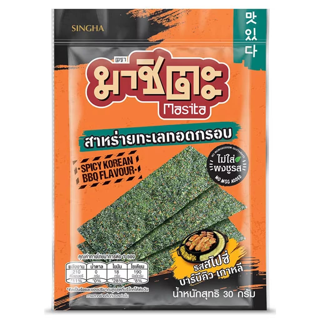 มาชิตะ สาหร่ายทอดฯรสสไปซี่บาร์บีคิว 27ก
