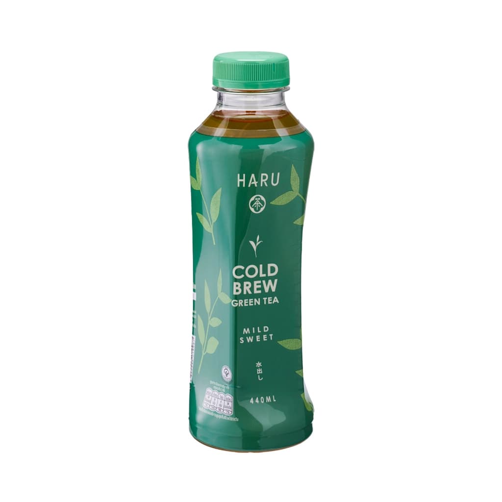 Haru Cold Brew Greentea No Sugar 440 ML