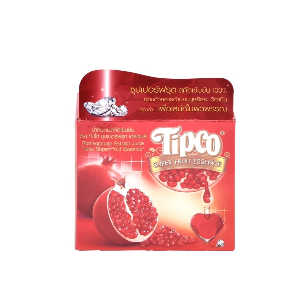 Tipco Super Fruit Essence Pomegranate Extract Juice 110ML. Pack 4