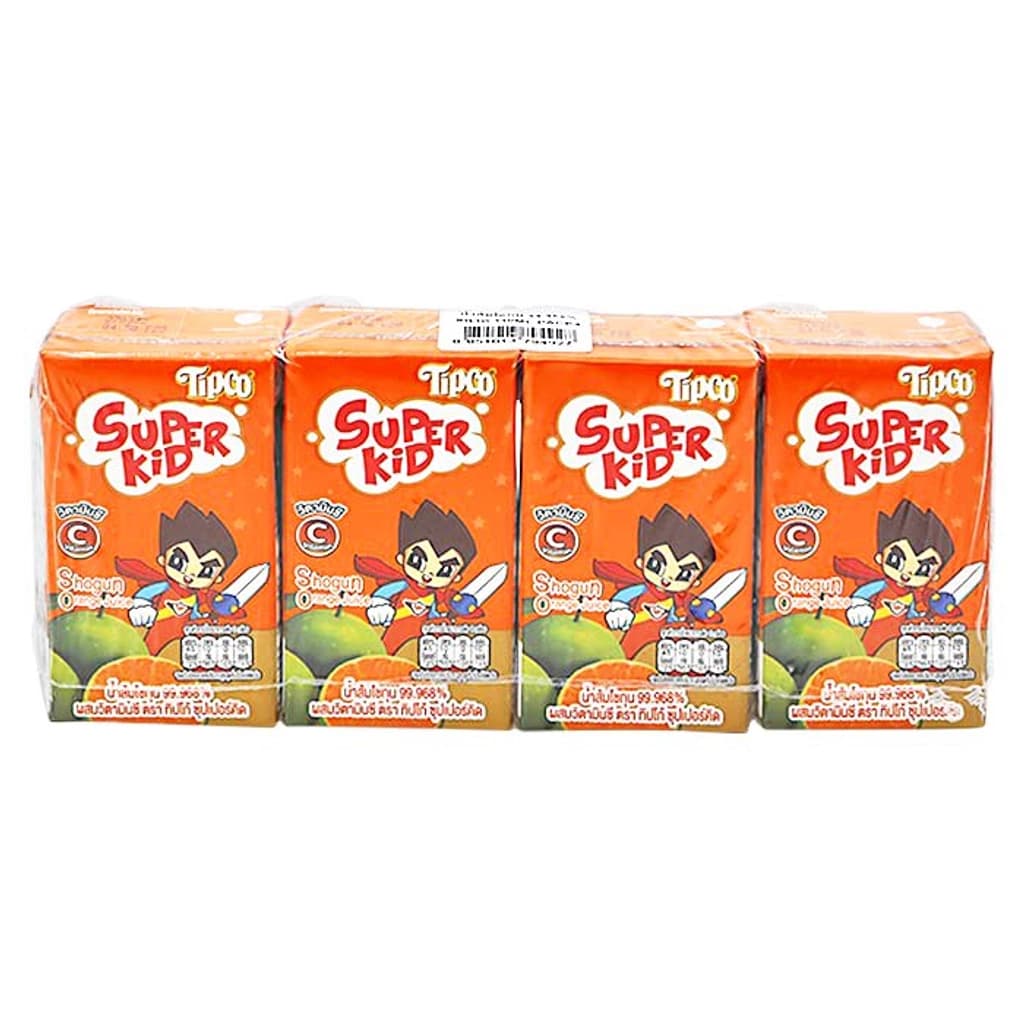 ทิปโก้ ซุปเปอร์คิดน้ำส้มโชกุน 4X110ML