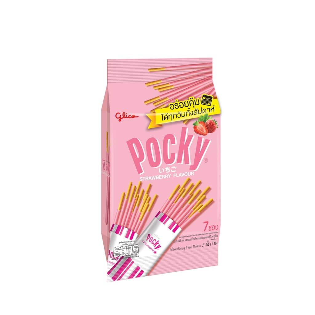 กูลิโกะ ป๊อกกี้แฟมิลี่แพ็ครสสตรอเบอร์รี่ 147ก.