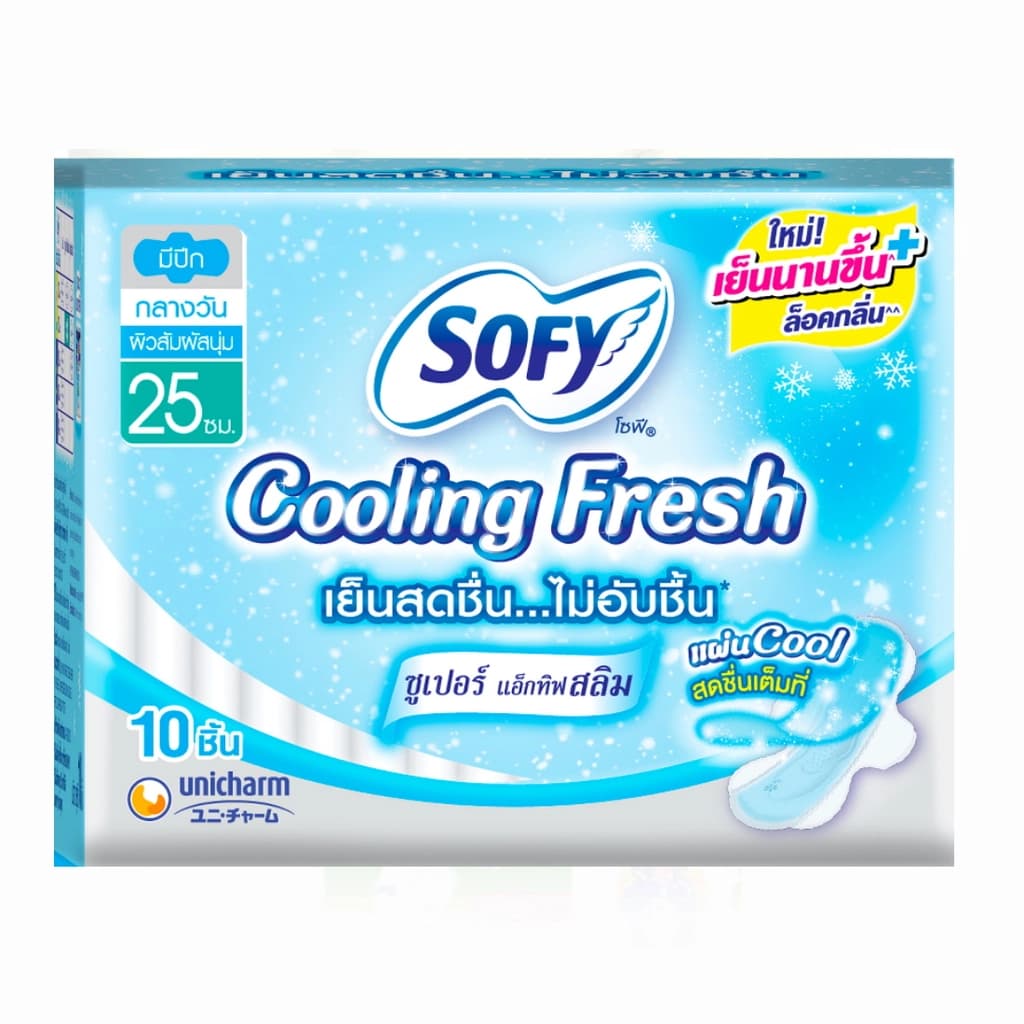 Sofy Airfit Cooling Fresh 25Cm 10PCS.
