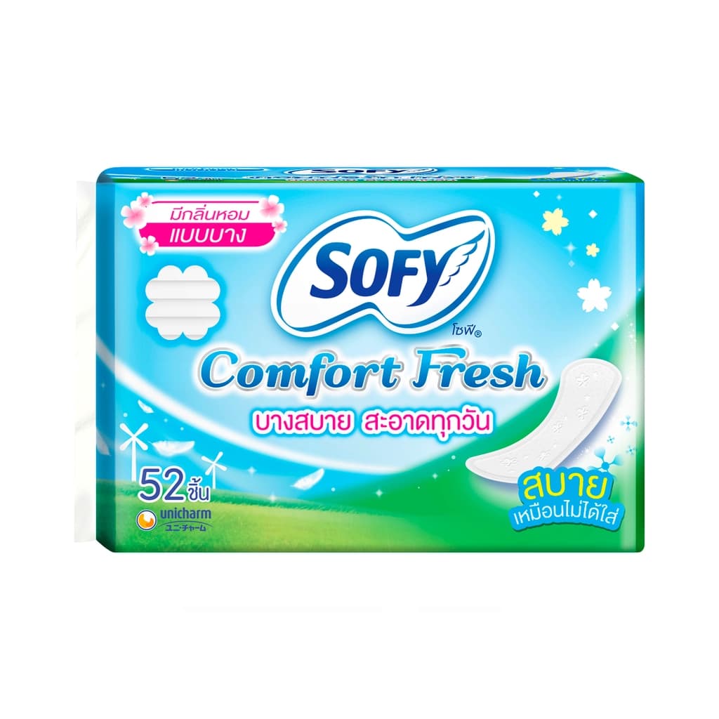 Sofy Panty Liners Comfort Fresh Scented 52PCS.