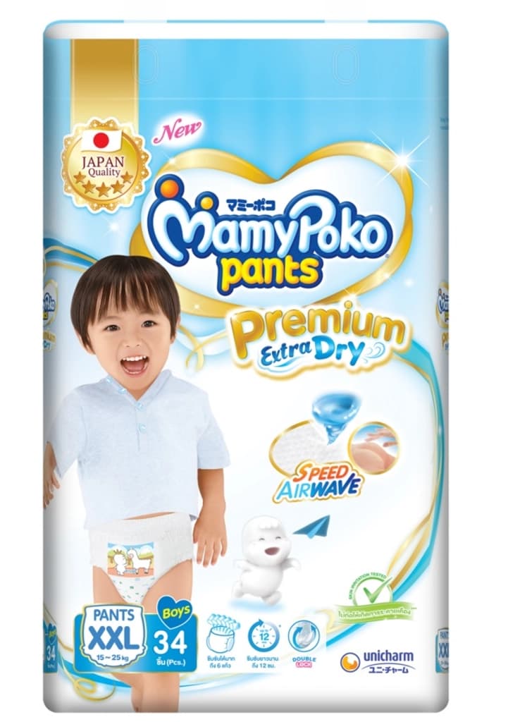 MamyPoko Pants Premium Extra Dry Boy Size XXL 34Pcs.
